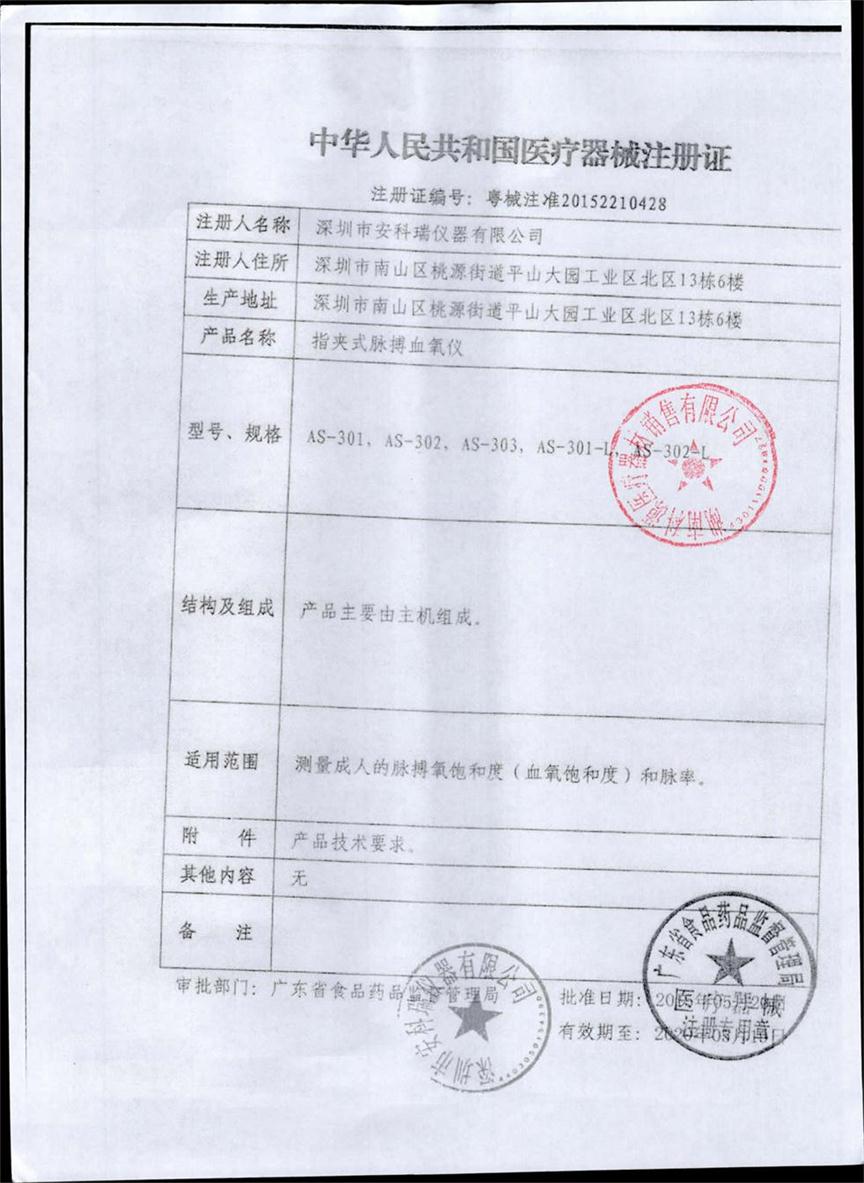 脉搏血氧仪（指夹式）